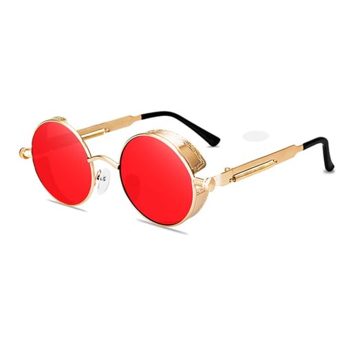 SPOAVGYZ Classic Spring Punk Sunglasses Retro Metal Steampunk Round Sunglasses UV400 SPOAVGYZ Classic Spring Punk Sunglasses Retro Metal Steampunk Round Sunglasses UV400 von SPOAVGYZ