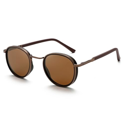 SPOAVGYZ Driving Polarized Sunglasses for Men Round Plastic Titanium UV Protection SPOAVGYZ Driving Polarized Sunglasses for Men Round Plastic Titanium UV Protection von SPOAVGYZ