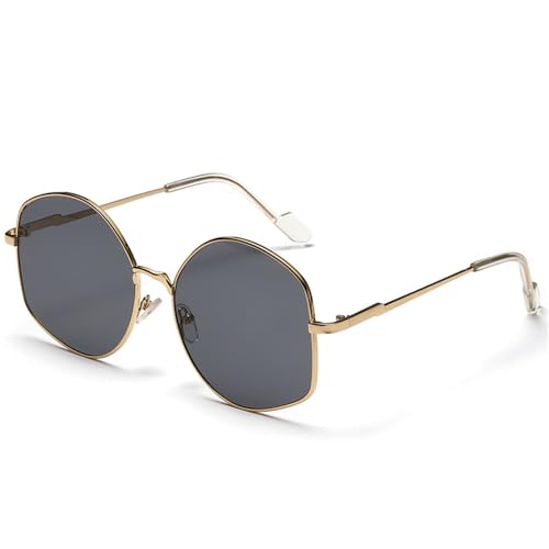 SPOAVGYZ Extra Large Polygon Sunglasses for Men Women Square Metal UV400 Protection SPOAVGYZ Extra Large Polygon Sunglasses for Men Women Square Metal UV400 Protection von SPOAVGYZ