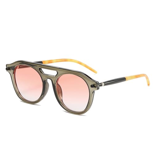 SPOAVGYZ Fashion Double Bridge Women's Sunglasses Clear Gradient Lenses UV400 Retro Men's Rivets Sunglasses SPOAVGYZ Fashion Double Bridge Women's Sunglasses Clear Gradient Lenses UV400 Retro Men's Rivets Sunglasses von SPOAVGYZ