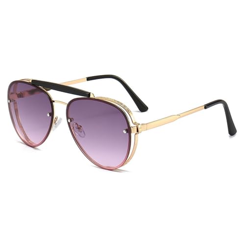 SPOAVGYZ Fashion Metal Frame Retro Double Beam Sunglasses Personality Sunglasses SPOAVGYZ Fashion Metal Frame Retro Double Beam Sunglasses Personality Sunglasses von SPOAVGYZ