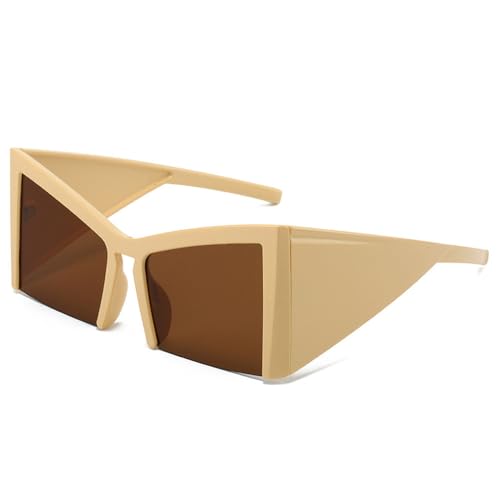 SPOAVGYZ Fashion Oversized Cat Eye Sunglasses for Women Retro Wide Legs Eyewear for Men Half Rim Gradient Sunglasses UV400 SPOAVGYZ Fashion Oversized Cat Eye Sunglasses for Women Retro Wide Legs Eyewear for Men Half Rim Gradient Sunglasses UV400 von SPOAVGYZ