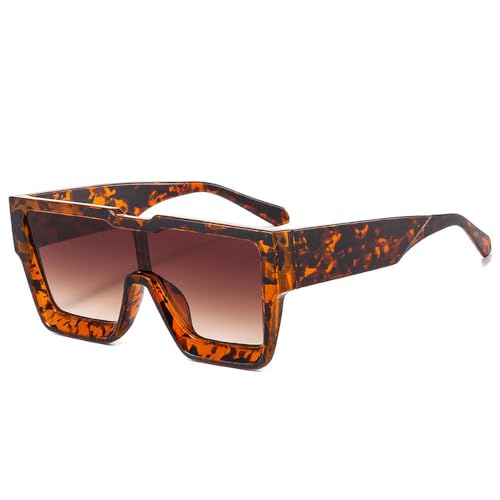 SPOAVGYZ Fashion Oversized Women Sunglasses Retro Men Outdoor Sports UV400 Orange Green Eyewear,Leopard Tea Gradient SPOAVGYZ Fashion Oversized Women Sunglasses Retro Men Outdoor Sports UV400 Orange Green Eyewear,Leopard Tea Gradient von SPOAVGYZ
