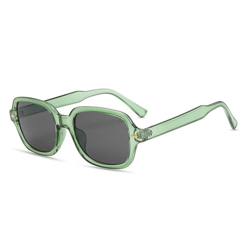 SPOAVGYZ Fashion Small Rectangle Sunglasses for Women Retro Studs Candy Color Eyewear for Men UV400,Green Grey SPOAVGYZ Fashion Small Rectangle Sunglasses for Women Retro Studs Candy Color Eyewear for Men UV400,Green Grey von SPOAVGYZ
