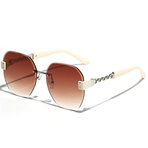 SPOAVGYZ Frameless Sunglasses with Chain for Men Women Large Frame Square Diamond Sunglasses UV400 SPOAVGYZ Frameless Sunglasses with Chain for Men Women Large Frame Square Diamond Sunglasses UV400 von SPOAVGYZ