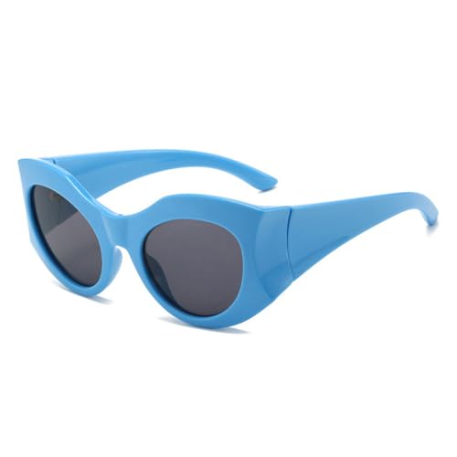 SPOAVGYZ Gradient Oval Sunglasses for Women UV400 Protection for Men von SPOAVGYZ