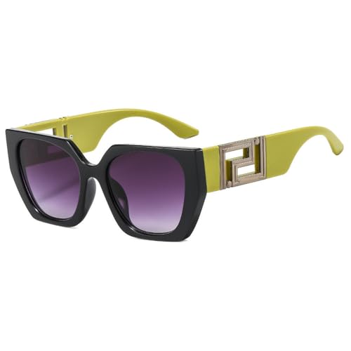 SPOAVGYZ Ladies Vintage Gradient Square Large Frame Sunglasses,Green SPOAVGYZ Ladies Vintage Gradient Square Large Frame Sunglasses,Green von SPOAVGYZ