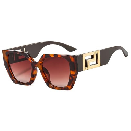 SPOAVGYZ Ladies Vintage Gradient Square Large Frame Sunglasses SPOAVGYZ Ladies Vintage Gradient Square Large Frame Sunglasses von SPOAVGYZ