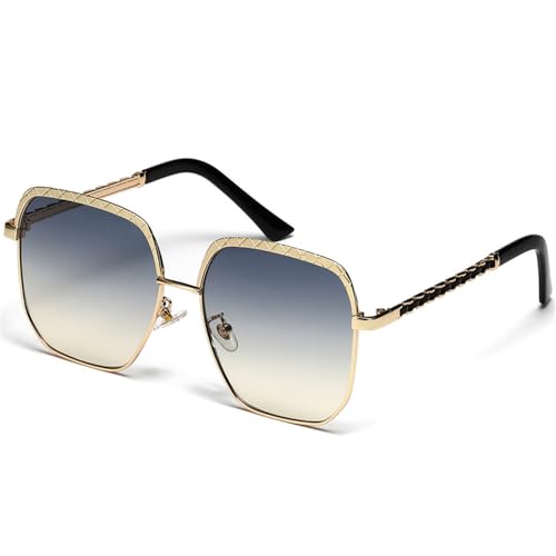 SPOAVGYZ Large Frame Square Sunglasses for Men and Women Metal SPOAVGYZ Large Frame Square Sunglasses for Men and Women Metal von SPOAVGYZ