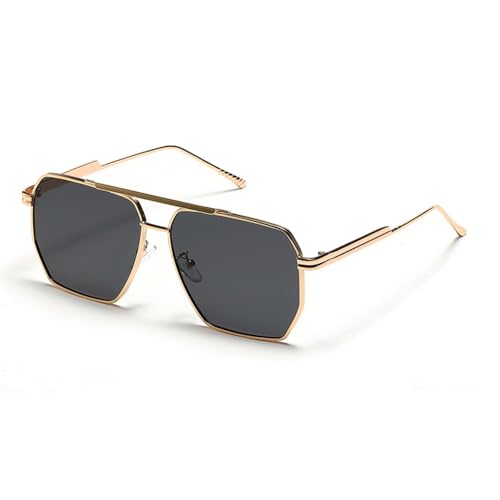 SPOAVGYZ Large Frame Sunglasses for Men Square Metal Sunglasses UV400 for Women SPOAVGYZ Large Frame Sunglasses for Men Square Metal Sunglasses UV400 for Women von SPOAVGYZ