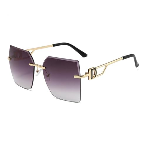 SPOAVGYZ Large Square Frame Rimless Gradient Sunglasses for Men Women Sunglasses Glasses SPOAVGYZ Large Square Frame Rimless Gradient Sunglasses for Men Women Sunglasses Glasses von SPOAVGYZ