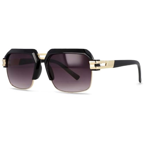 SPOAVGYZ Men's Sunglasses Wide Eyebrow Half Frame Large Frame Outdoor UV400 SPOAVGYZ Men's Sunglasses Wide Eyebrow Half Frame Large Frame Outdoor UV400 von SPOAVGYZ