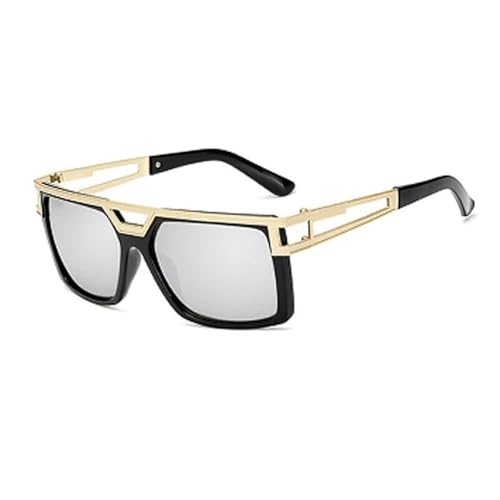 SPOAVGYZ Mens Large Frame Metal Double Beam Large Frame Sunglasses SPOAVGYZ Mens Large Frame Metal Double Beam Large Frame Sunglasses von SPOAVGYZ