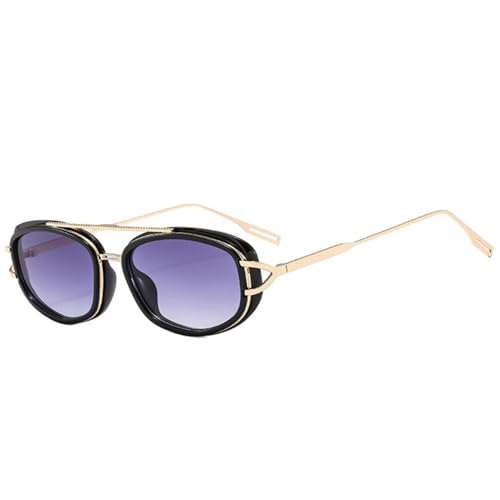 SPOAVGYZ Oval Double Bridge Retro Punk Men's Sunglasses Colour Gradient Shades UV400 Women's Sunglasses,Gold Grey Gradient SPOAVGYZ Oval Double Bridge Retro Punk Men's Sunglasses Colour Gradient Shades UV400 Women's Sunglasses,Gold Grey Gradient von SPOAVGYZ