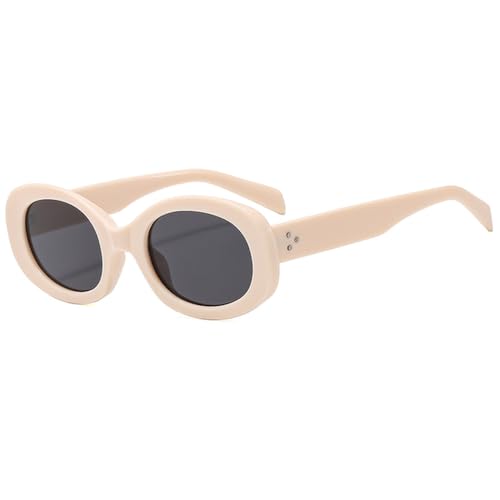 SPOAVGYZ Oval Frame Sunglasses Retro Sunglasses Small Frame Multi Purpose Fashion Holiday Street Shooting Glasses for Women SPOAVGYZ Oval Frame Sunglasses Retro Sunglasses Small Frame Multi Purpose Fashion Holiday Street Shooting Glasses for Women von SPOAVGYZ