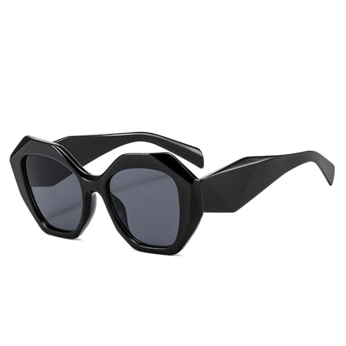 SPOAVGYZ Oversized Retro Style Irregular Polygon Sunglasses for Women Fashion Jelly Color Sunglasses with UV400 Protection for Men,Schwarzgrau SPOAVGYZ Oversized Retro Style Irregular Polygon Sunglasses for Women Fashion Jelly Color Sunglasses with UV400 Protection for Men,Schwarzgrau von SPOAVGYZ