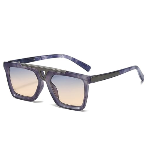 SPOAVGYZ Oversized Sunglasses for Men and Women Vintage Style Large Frame Metal Cut Out UV400,Blue Tea SPOAVGYZ Oversized Sunglasses for Men and Women Vintage Style Large Frame Metal Cut Out UV400,Blue Tea von SPOAVGYZ