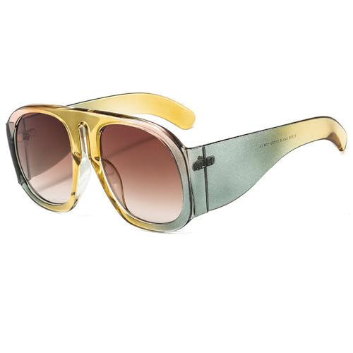 SPOAVGYZ Oversized Sunglasses with Round Frame and Gradient UV400 SPOAVGYZ Oversized Sunglasses with Round Frame and Gradient UV400 von SPOAVGYZ