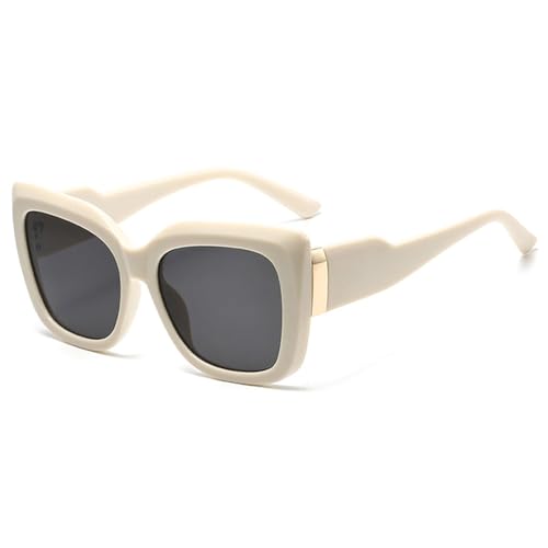 SPOAVGYZ Personality Wide Leg Sunglasses Advanced Sense Large Frame Sunglasses Fashion Glasses,Weiß, Schwarz SPOAVGYZ Personality Wide Leg Sunglasses Advanced Sense Large Frame Sunglasses Fashion Glasses,Weiß, Schwarz von SPOAVGYZ