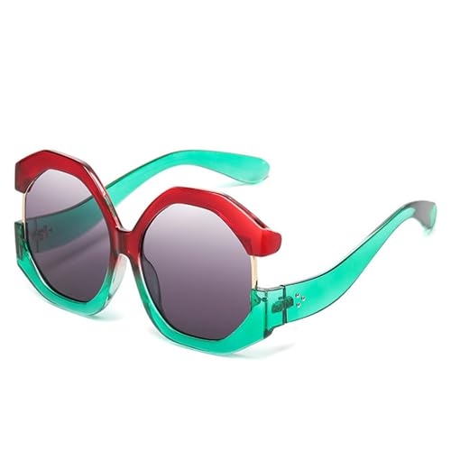 SPOAVGYZ Polygon Square Women's Oversized Sunglasses Retro Rivets Men's Colour Gradient Sunglasses Shades UV400 SPOAVGYZ Polygon Square Women's Oversized Sunglasses Retro Rivets Men's Colour Gradient Sunglasses Shades UV400 von SPOAVGYZ