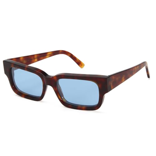 SPOAVGYZ Punk Sunglasses Men Polarised Rectangular Frame Lens Women UV400,Demi Blau SPOAVGYZ Punk Sunglasses Men Polarised Rectangular Frame Lens Women UV400,Demi Blau von SPOAVGYZ