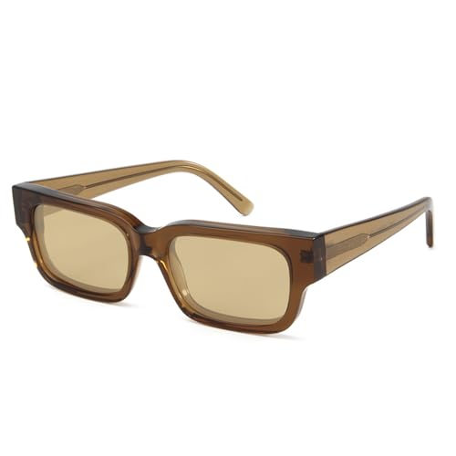 SPOAVGYZ Punk Sunglasses Men Polarised Rectangular Frame Lens Women UV400,Light Brown SPOAVGYZ Punk Sunglasses Men Polarised Rectangular Frame Lens Women UV400,Light Brown von SPOAVGYZ