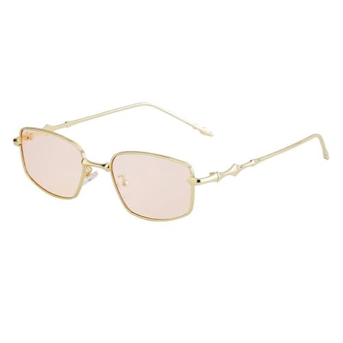 SPOAVGYZ Rectangle Sunglasses Small Frame Women Men Luxury Vintage Retro Metal Women Fashion Eyewear von SPOAVGYZ