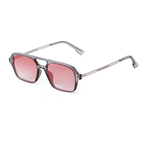 SPOAVGYZ Rectangular Sunglasses Women Men Vintage Orange Blue Tones Square Sunglasses Female UV400,C2 Gradient Pink SPOAVGYZ Rectangular Sunglasses Women Men Vintage Orange Blue Tones Square Sunglasses Female UV400,C2 Gradient Pink von SPOAVGYZ