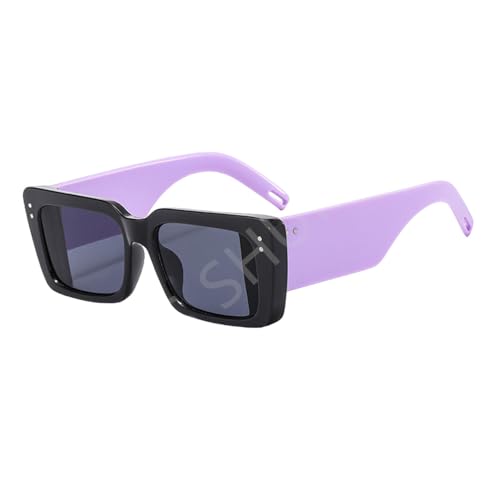 SPOAVGYZ Rectangular Sunglasses Women's Retro Double Colour Sunglasses for Men and Women with UV400 Protection SPOAVGYZ Rectangular Sunglasses Women's Retro Double Colour Sunglasses for Men and Women with UV400 Protection von SPOAVGYZ