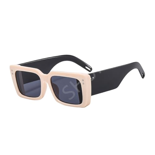 SPOAVGYZ Rectangular Sunglasses Women's Retro Double Colour Sunglasses for Men and Women with UV400 Protection SPOAVGYZ Rectangular Sunglasses Women's Retro Double Colour Sunglasses for Men and Women with UV400 Protection von SPOAVGYZ