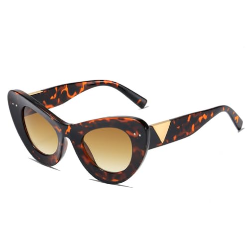 SPOAVGYZ Retro Cat Eye Women Sunglasses Fashion Studded Decoration Clear Lens Trendy Sunglasses UV400,Leopard Tea Gradient SPOAVGYZ Retro Cat Eye Women Sunglasses Fashion Studded Decoration Clear Lens Trendy Sunglasses UV400,Leopard Tea Gradient von SPOAVGYZ