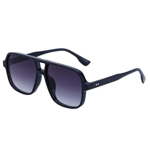 SPOAVGYZ Retro Double Bridge Women's Gradient Sunglasses Shades UV400 Fashion Rivets Decoration Men's Sunglasses von SPOAVGYZ