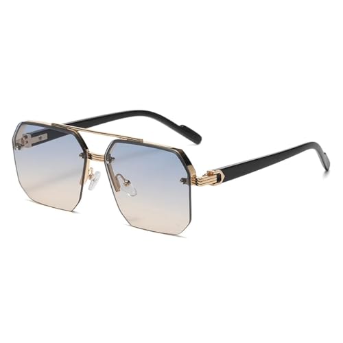 SPOAVGYZ Retro Metal Sunglasses for Men and Women Gradient Fashion UV400 Protection SPOAVGYZ Retro Metal Sunglasses for Men and Women Gradient Fashion UV400 Protection von SPOAVGYZ