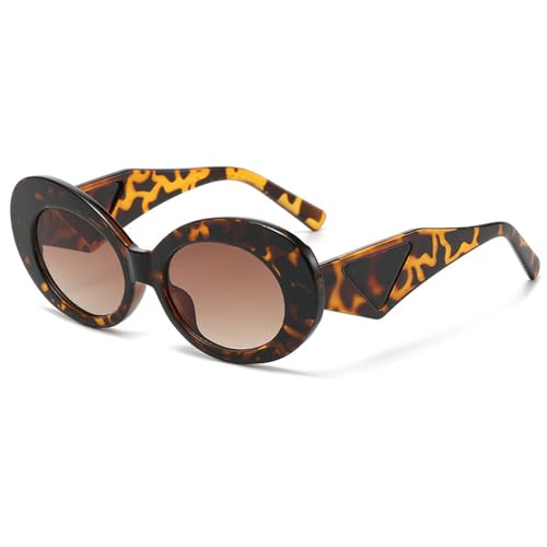 SPOAVGYZ Retro Oval Sunglasses Women Men Colour Gradient Shades UV400 Sunglasses,Leopard SPOAVGYZ Retro Oval Sunglasses Women Men Colour Gradient Shades UV400 Sunglasses,Leopard von SPOAVGYZ