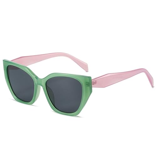 SPOAVGYZ Retro Polygon Cat Eye Sunglasses Women's Fashion Double Coloured Glasses Umbrellas UV400 Men Clear Ocean Lens Sunglasses SPOAVGYZ Retro Polygon Cat Eye Sunglasses Women's Fashion Double Coloured Glasses Umbrellas UV400 Men Clear Ocean Lens Sunglasses von SPOAVGYZ