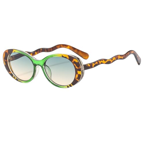 SPOAVGYZ Retro Small Oval Sunglasses for Men and Women UV400 Protection for Women von SPOAVGYZ