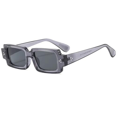 SPOAVGYZ Retro Small Rectangular Sunglasses Men Rivets Black Yellow Shades UV400 Women Clear Lens Glasses Frame SPOAVGYZ Retro Small Rectangular Sunglasses Men Rivets Black Yellow Shades UV400 Women Clear Lens Glasses Frame von SPOAVGYZ