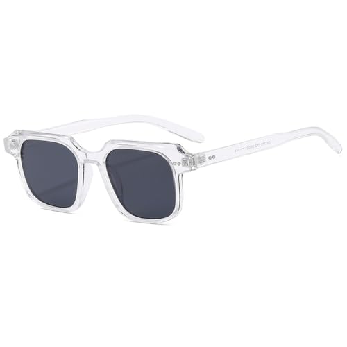 SPOAVGYZ Retro-Sonnenbrille mit einfachem Rahmen, klassische Sonnenbrille für Damen,Transparent von SPOAVGYZ