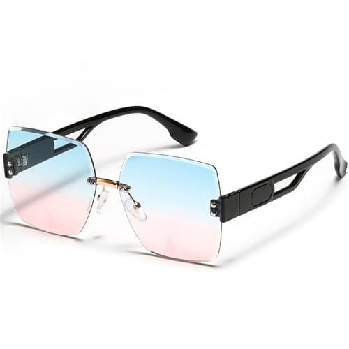 SPOAVGYZ Retro Square Large Frame Men Glasses Women Rimless Sunglasses Shades SPOAVGYZ Retro Square Large Frame Men Glasses Women Rimless Sunglasses Shades von SPOAVGYZ
