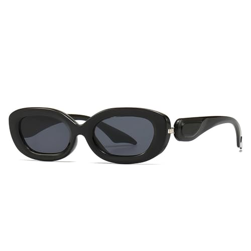 SPOAVGYZ Retro Style Rectangular Sunglasses for Women Men with UV400 Protection,Schwarz/Schwarz SPOAVGYZ Retro Style Rectangular Sunglasses for Women Men with UV400 Protection,Schwarz/Schwarz von SPOAVGYZ