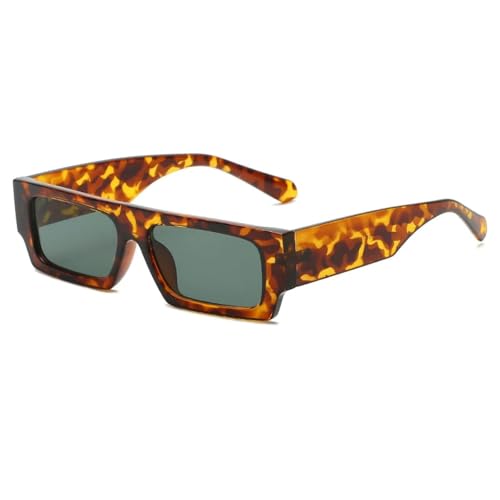 SPOAVGYZ Retro Sunglasses Fashion Frame Men Women Vintage Style Yellow Black,Leopard Green SPOAVGYZ Retro Sunglasses Fashion Frame Men Women Vintage Style Yellow Black,Leopard Green von SPOAVGYZ