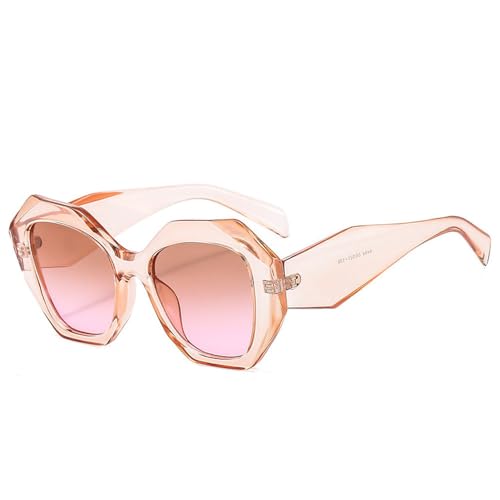 SPOAVGYZ Retro Sunglasses Oversized Irregular Polygon Fashion Jelly Colors Glasses Tones UV400 Men's Gradient Sunglasses SPOAVGYZ Retro Sunglasses Oversized Irregular Polygon Fashion Jelly Colors Glasses Tones UV400 Men's Gradient Sunglasses von SPOAVGYZ