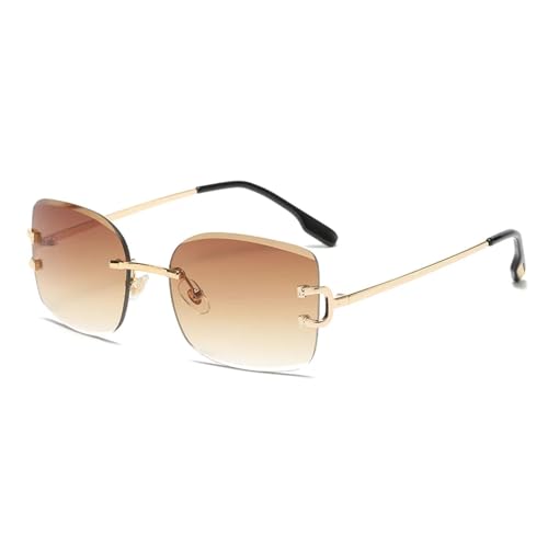 SPOAVGYZ Rimless Metal Glasses Street Fashion Sunglasses Summer von SPOAVGYZ