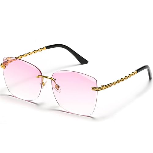 SPOAVGYZ Rimless Retro Sunglasses Men Women Square UV400 Protection Vintage Sunglasses SPOAVGYZ Rimless Retro Sunglasses Men Women Square UV400 Protection Vintage Sunglasses von SPOAVGYZ