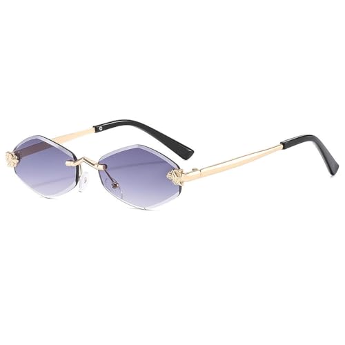 SPOAVGYZ Rimless Sunglasses for Women Diamond Shape Small Size Gradient Sun Protection UV400,3 SPOAVGYZ Rimless Sunglasses for Women Diamond Shape Small Size Gradient Sun Protection UV400,3 von SPOAVGYZ