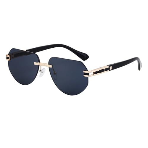 SPOAVGYZ Rimless Sunglasses for Women Men Sunglasses Glasses Metal Frame von SPOAVGYZ