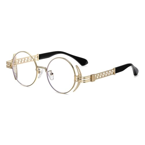 SPOAVGYZ Round Steampunk Sunglasses for Men Retro Women Metal Accessories Gothic UV400 Mirrored Punk Glasses SPOAVGYZ Round Steampunk Sunglasses for Men Retro Women Metal Accessories Gothic UV400 Mirrored Punk Glasses von SPOAVGYZ