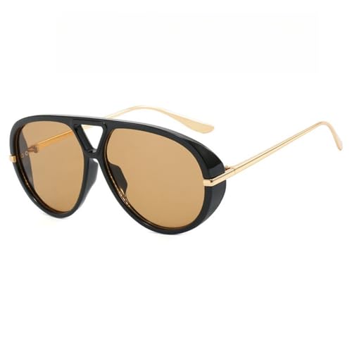SPOAVGYZ Round Sunglasses for Men and Women, Retro Sunglasses with Double Bridge Frame, UV400 Protection SPOAVGYZ Round Sunglasses for Men and Women, Retro Sunglasses with Double Bridge Frame, UV400 Protection von SPOAVGYZ