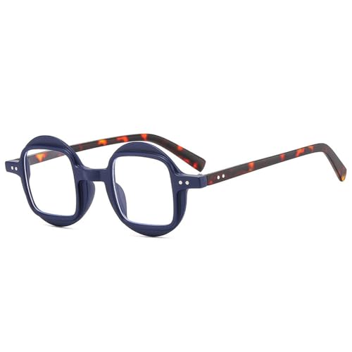SPOAVGYZ Round Sunglasses for Women Retro Punk Square Clear Gradient Lenses UV400 Studded Two Tone Sunglasses for Men,Blauer Leopard SPOAVGYZ Round Sunglasses for Women Retro Punk Square Clear Gradient Lenses UV400 Studded Two Tone Sunglasses for Men,Blauer Leopard von SPOAVGYZ