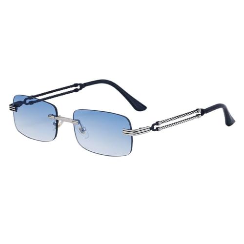 SPOAVGYZ Small Frame Rectangle Sunglasses Men Women Vintage Luxury Sunglasses Frameless Retro Plain SPOAVGYZ Small Frame Rectangle Sunglasses Men Women Vintage Luxury Sunglasses Frameless Retro Plain von SPOAVGYZ